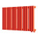 Стальной трубчатый радиатор отопления Empatiko Takt R1-712-300 Scarlet Red