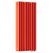 Стальной трубчатый радиатор отопления Empatiko Takt LR2-352-500 Scarlet Red