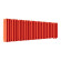 Стальной трубчатый радиатор отопления Empatiko Takt LR2-1072-200 Scarlet Red 