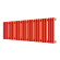 Стальной трубчатый радиатор отопления Empatiko Takt S1-952-200 Scarlet Red