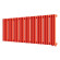 Стальной трубчатый радиатор отопления Empatiko Takt R1-1072-300 Scarlet Red