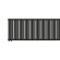 Стальной трубчатый радиатор отопления Empatiko Takt L1-1312-300 Coal Black
