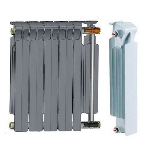 Биметаллический радиатор отопления Rifar Monolit 500 10 секций Биметаллический радиатор отопления Rifar Monolit 500 10 секций