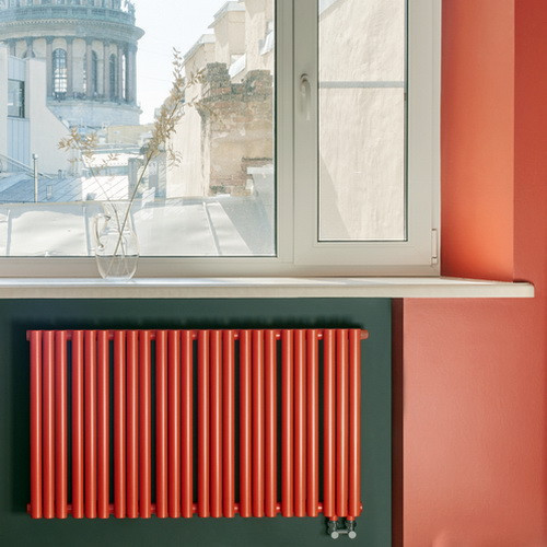 Стальной трубчатый радиатор отопления Empatiko Takt LR2-1312-500 Scarlet Red Стальной трубчатый радиатор отопления Empatiko Takt LR2-1312-500 Scarlet Red