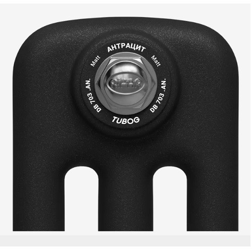 Стальной трубчатый радиатор отопления Rifar Tubog Ventil 3037 DV1 12 секций Антрацит