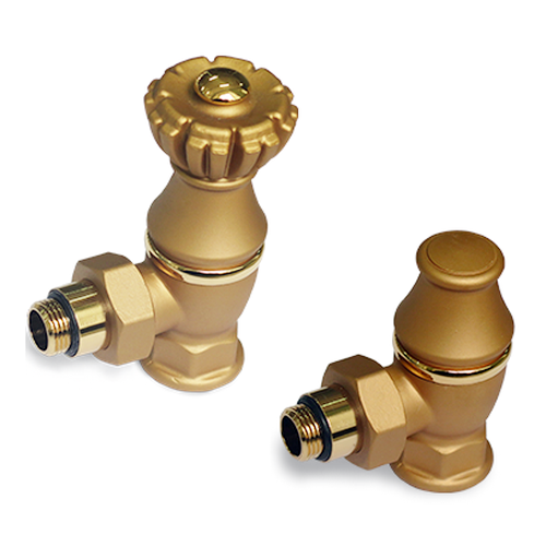 Комплект SR Rubinetterie серия Liberty 1/2" x 3/4" угловой, антик золото