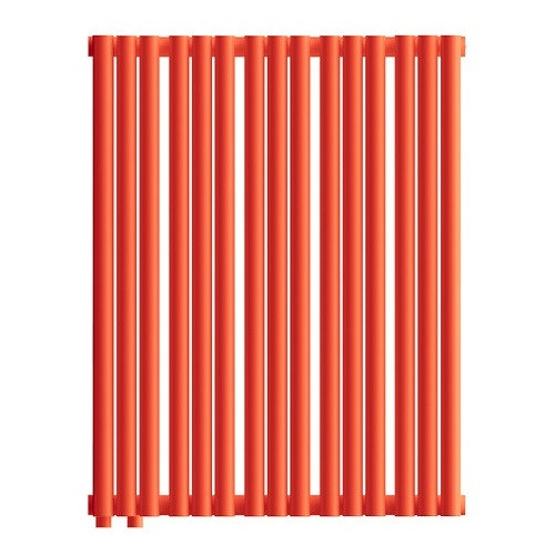 Стальной трубчатый радиатор отопления Empatiko Takt LR2-592-500 Scarlet Red 