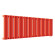 Стальной трубчатый радиатор отопления Empatiko Takt R1-1312-300 Scarlet Red