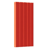 Стальной трубчатый радиатор отопления Empatiko Takt S2-592-1750 Scarlet Red 