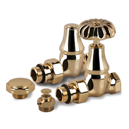 Комплект SR Rubinetterie серия Old Style 1/2" прямой, золото Комплект SR Rubinetterie серия Old Style 1/2" прямой, золото