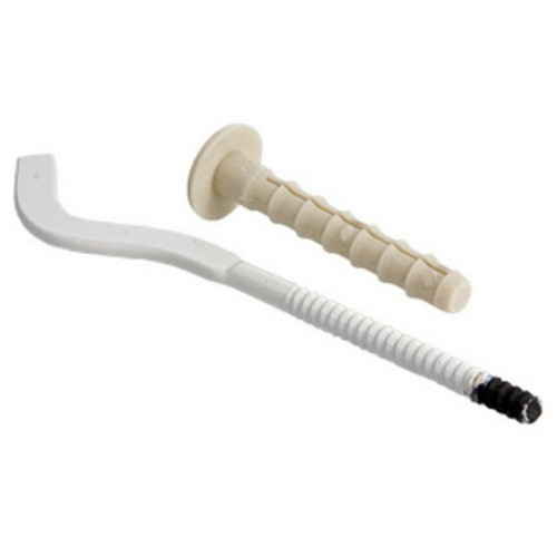 Кронштейн штырьевой белый плоский 7х180 Кронштейн штырьевой белый плоский 7х180