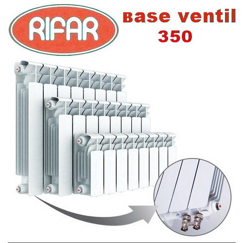 Биметаллический радиатор Rifar Base Ventil 350 6 секций