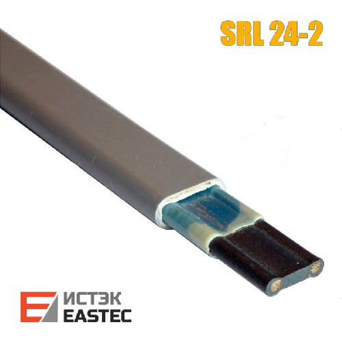 Cаморегулирующийся кабель EASTEC SRL 24-2 М=24Вт (на отрез) Cаморегулирующийся кабель EASTEC SRL 24-2 М=24Вт (на отрез)