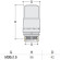 Термоголовка S.R. Rubineterrie "Domus" M30x1.5, цвет - чёрный матовый