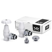 Комплект SR Rubinetterie серия Old Style 1/2" угловой, белый Комплект SR Rubinetterie серия Old Style 1/2" угловой, белый