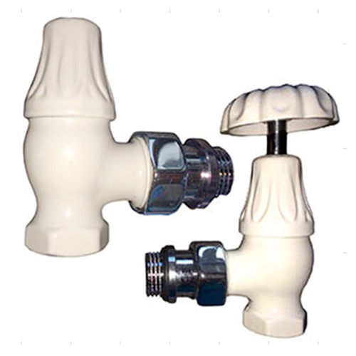 Комплект SR Rubinetterie серия Old Style 1/2" угловой, белый Комплект SR Rubinetterie серия Old Style 1/2" угловой, белый