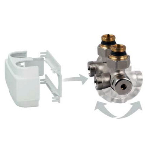 Декоративная крышка для узлов S.R. Rubineterrie "Free Style" 50 мм, цвет - хром