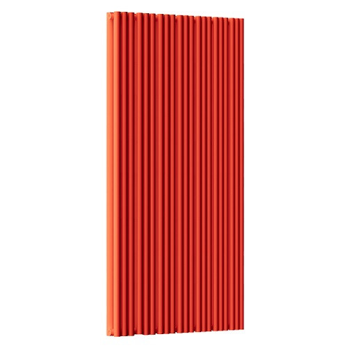 Стальной трубчатый радиатор отопления Empatiko Takt S2-832-2000 Scarlet Red 