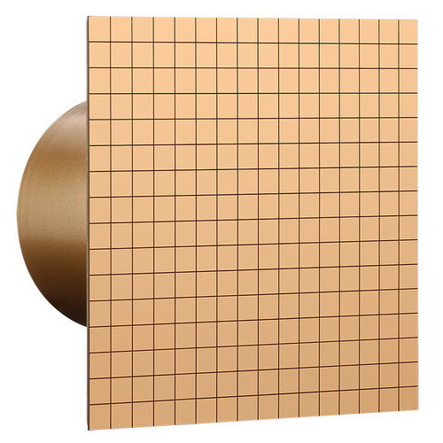 Бытовой вентилятор MMotors JSC MM-P 06-сверхмощный, стекло квадрат, мозаика золото 