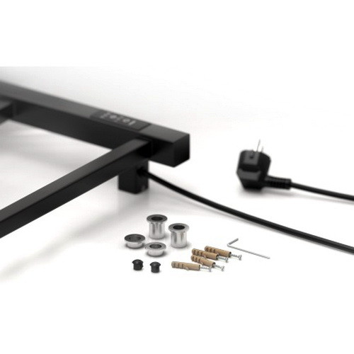 Электрический полотенцесушитель Стилье Формат 26 600х500, правый, чёрный Электрический полотенцесушитель Стилье Формат 26 600х500, правый, чёрный