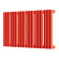 Стальной трубчатый радиатор отопления Empatiko Takt S1-712-300 Scarlet Red