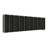 Стальной трубчатый радиатор отопления Empatiko Takt LR2-1072-200 Coal Black