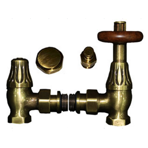 Комплект SR Rubinetterie серия Old Style 1/2" угловой, бронза (термостатика) Комплект SR Rubinetterie серия Old Style 1/2" угловой, бронза (термостатика)