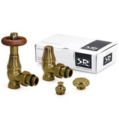 Комплект SR Rubinetterie серия Old Style 1/2" угловой, бронза (термостатика) Комплект SR Rubinetterie серия Old Style 1/2" угловой, бронза (термостатика)