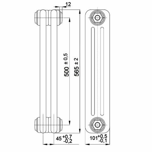 Стальной трубчатый радиатор отопления IRSAP TESI 30565 T30 10 секций, чёрный, RAL 9005 Стальной трубчатый радиатор отопления IRSAP TESI 30565 T30 10 секций, чёрный, RAL 9005