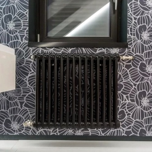 Стальной трубчатый радиатор отопления IRSAP TESI 30565 T30 10 секций, чёрный, RAL 9005 Стальной трубчатый радиатор отопления IRSAP TESI 30565 T30 10 секций, чёрный, RAL 9005