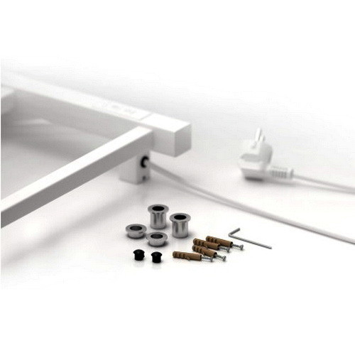 Электрический полотенцесушитель Стилье Формат 26 800х400, левый, белый Электрический полотенцесушитель Стилье Формат 26 800х400, левый, белый