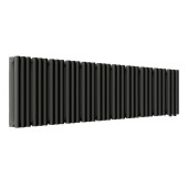 Стальной трубчатый радиатор отопления Empatiko Takt LR2-1312-200 Coal Black