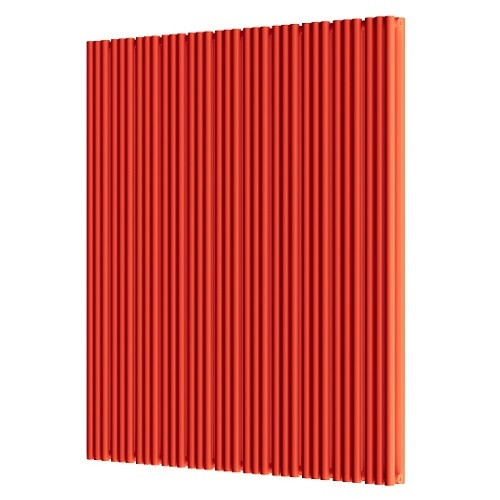 Стальной трубчатый радиатор отопления Empatiko Takt S2-1312-2000 Scarlet Red 
