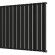 Стальной трубчатый радиатор отопления Empatiko Takt R1-1552-1750 Coal Black