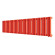 Стальной трубчатый радиатор отопления Empatiko Takt R1-1312-200 Scarlet Red