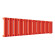 Стальной трубчатый радиатор отопления Empatiko Takt R1-1312-200 Scarlet Red