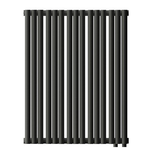 Стальной трубчатый радиатор отопления Empatiko Takt LR2-592-500 Coal Black