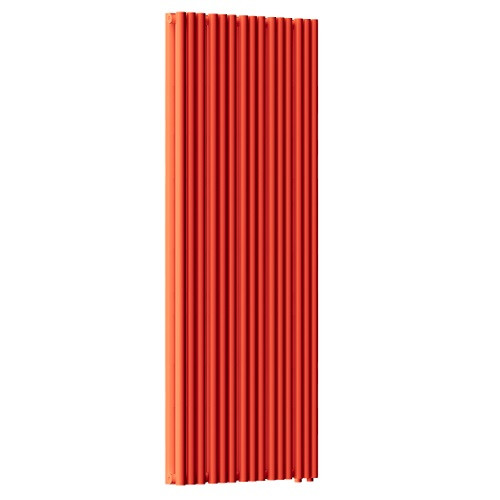 Стальной трубчатый радиатор отопления Empatiko Takt LR2-592-2000 Scarlet Red