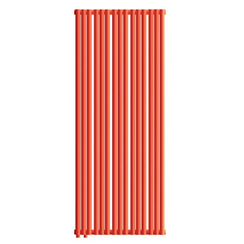 Стальной трубчатый радиатор отопления Empatiko Takt LR2-592-2000 Scarlet Red