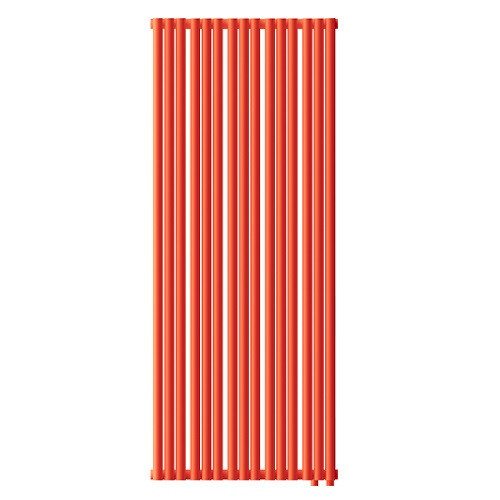 Стальной трубчатый радиатор отопления Empatiko Takt LR2-592-2000 Scarlet Red