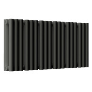 Стальной трубчатый радиатор отопления Empatiko Takt S2-712-200 Coal Black