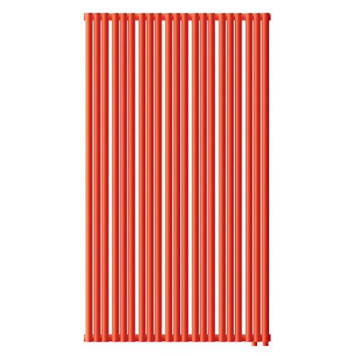 Стальной трубчатый радиатор отопления Empatiko Takt LR2-832-2000 Scarlet Red