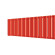 Стальной трубчатый радиатор отопления Empatiko Takt L1-1552-300 Scarlet Red