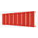Стальной трубчатый радиатор отопления Empatiko Takt L1-952-200 Scarlet Red