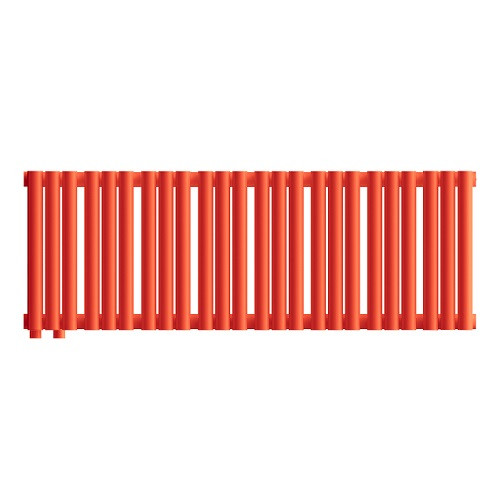 Стальной трубчатый радиатор отопления Empatiko Takt L1-952-200 Scarlet Red Стальной трубчатый радиатор отопления Empatiko Takt L1-952-200 Scarlet Red