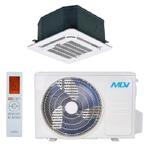 Кассетный инверторный кондиционер MDV MDCA4I-12HRFN8 / T-MBQ4-03E / MDOAG-12HDN8