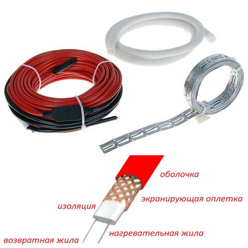 Кабель нагревательный Warmstad WSS - 2800 Вт / 186,0 м (15,5-18,5 м2)