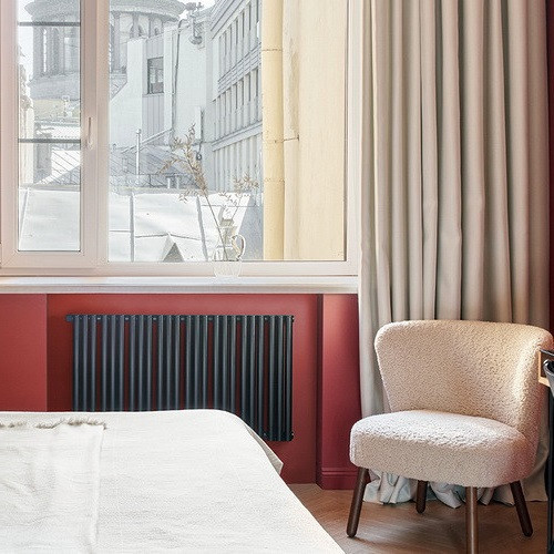 Стальной трубчатый радиатор отопления Empatiko Takt L1-1312-1750 Coal Black Стальной трубчатый радиатор отопления Empatiko Takt L1-1312-1750 Coal Black