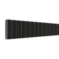 Стальной трубчатый радиатор отопления Empatiko Takt S2-2032-200 Coal Black