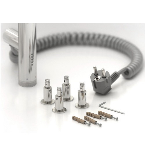 Электрический полотенцесушитель Сунержа Богема 3.0 с полкой 800х400 МЭМ левый (Без покрытия)